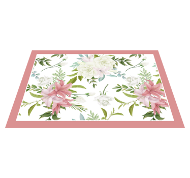 Originele placemat met bloemenpatroon centerpiece - TenStickers