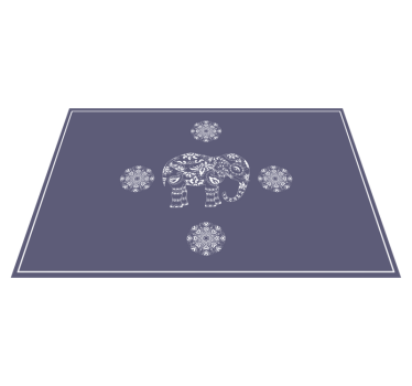 Originele placemat olifantenpatroon motief - TenStickers