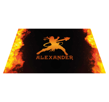 Originele placemat fierce warrior silhouette - TenStickers