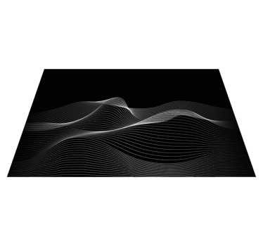 Placemat met golvende lijnpatronen - TenStickers