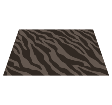Placemat met zebra gestreepte oppervlakte - TenStickers