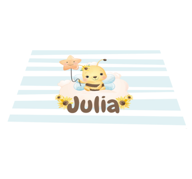 Kinder placemat schattig bijenfiguur - TenStickers