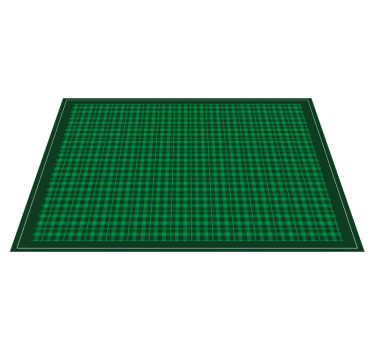 Placemat geruit groene oppervlak - TenStickers