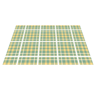 Placemat met geruit patroon textiel - TenStickers