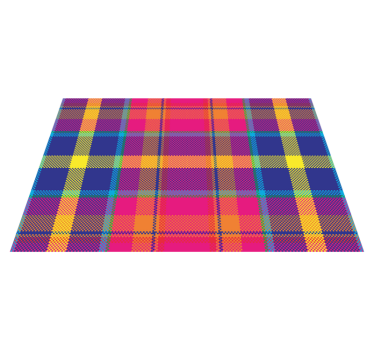 Placemat kleurvol ruitpatroon - TenStickers