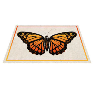 Originele placemat oranje monarchvlinder - TenStickers