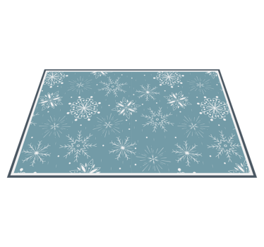 Kerstmis placemat met sneeuwvlokmotief achtergrond - TenStickers