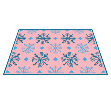 Kerstmis placemat sneeuwvlokpatroon tafelsetting - TenStickers