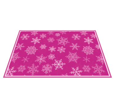 Kerstmis placemat met sneeuwvlok textuur - TenStickers