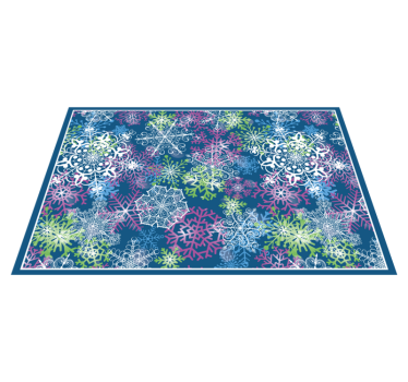Kerstmis placemat sneeuwvlokpatroon winter - TenStickers