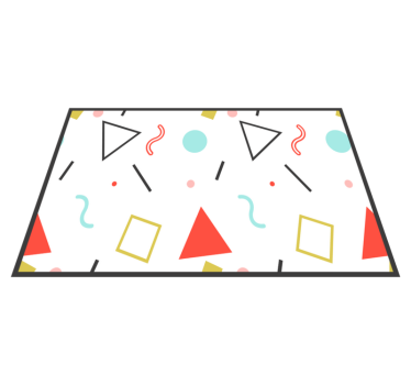 Originele placemats Grappige geometrische vormen - TenStickers