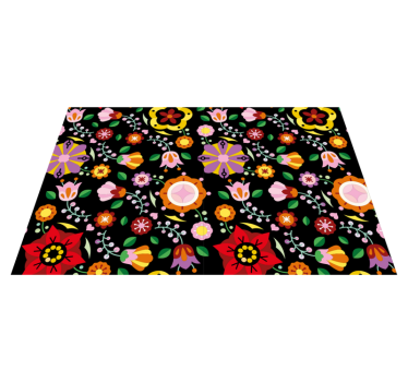 Originele placemat levendige bloemeninspiratie - TenStickers