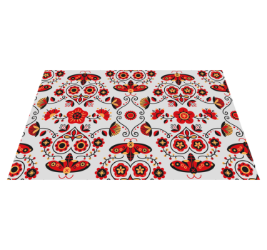 Originele placemat levendige bloemcompositie - TenStickers