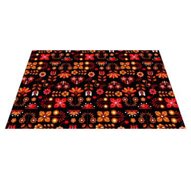 Originele placemat levendige botanische compositie - TenStickers