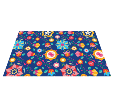 Originele placemat vrolijk bloemconcept - TenStickers