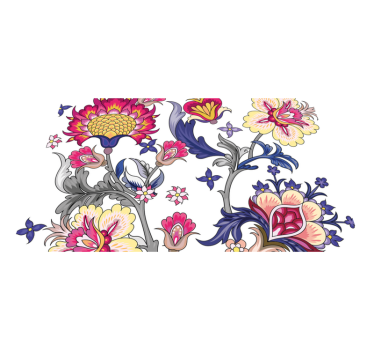 Originele placemat met bloemenpatroon elementen - TenStickers