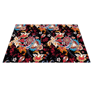 Originele placemat bloemig embleem elegant - TenStickers