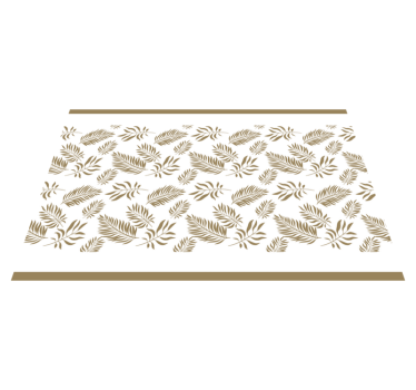Placemat elegante bladinspiratie - TenStickers