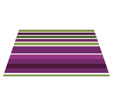 Placemat dikke horizontale strepen - TenStickers