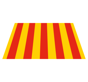 Originele placemat gedurfde gestreepte patroon - TenStickers