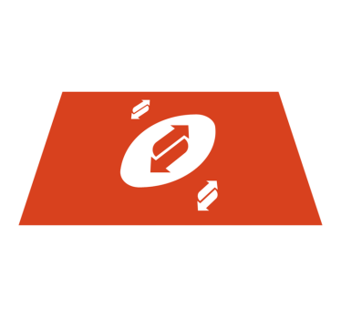 Originele placemat dynamisch pijlenpatroon - TenStickers
