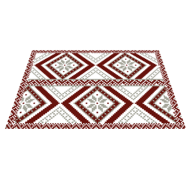 Placemat geometrisch textuurpatroon - TenStickers