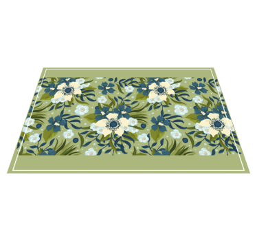 Placemat bloemenpatroon achtergrond - TenStickers