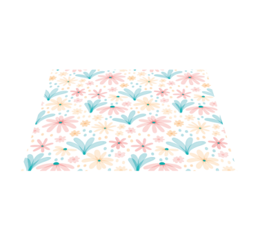 Originele placemat met bloemenpatroon kleuren - TenStickers