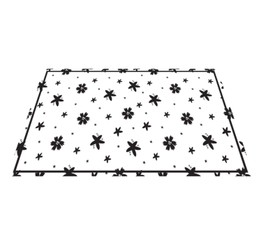 Placemat met bloemdecoratie - TenStickers