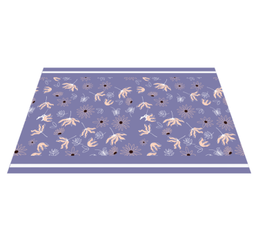 Placemat met bloemmotieven - TenStickers