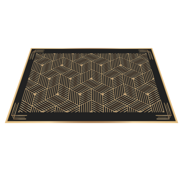 Placemat geometrisch gouden patroon - TenStickers