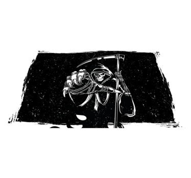 Moderne placemats Kwaad silhouet originele zelfklevende sticker - TenStickers