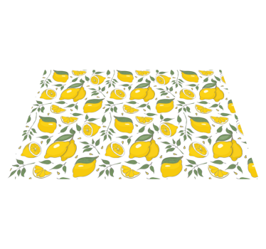 Originele placemat levendig citroenmotief - TenStickers
