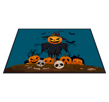 Halloween placemat heksenpompom horror - TenStickers