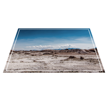 Moderne placemat woestijnlandschap scène - TenStickers