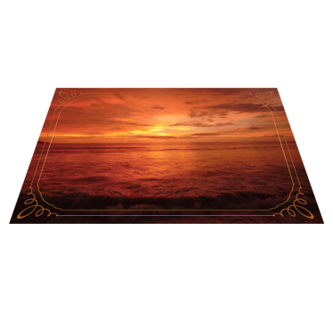 Moderne placemat twilight zeezicht - TenStickers