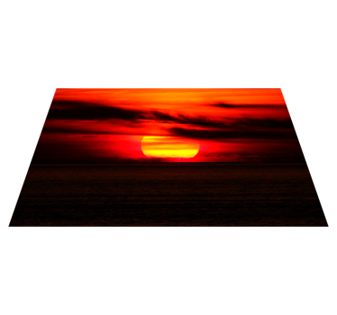 Elegante placemats zonsondergang boven de oceaan - TenStickers