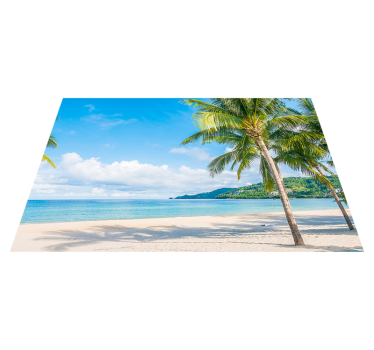 Originele placemat tropisch droomstrand - TenStickers