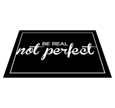 Placemat met tekst slogan van authenticiteit - TenStickers
