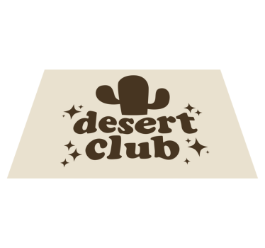 Originele placemat cactus club ontwerp - TenStickers
