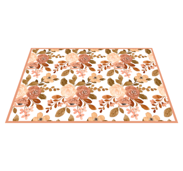 Originele placemat met bloemmotief tafelsetting - TenStickers