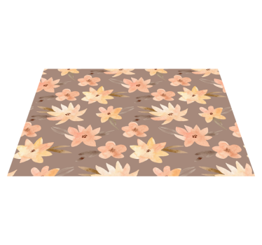 Originele placemat met bloemenmotief achtergrond - TenStickers