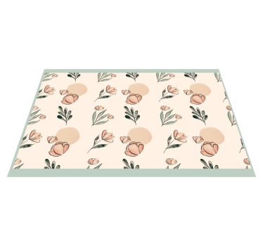 Originele placemat met bloemenmotief accent - TenStickers