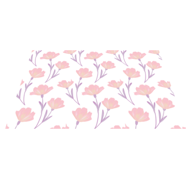 Originele placemat roze bloemenconcept - TenStickers