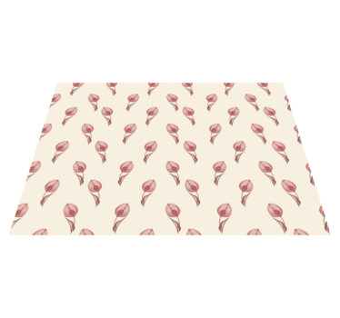 Originele placemat met delicaat bloemenpatroon - TenStickers