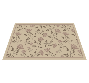 Placemat bloemig botanisch patroon - TenStickers