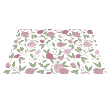 Originele placemat bloemig elegant patroon - TenStickers