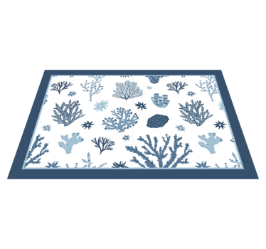 Placemat koraal en zeewier planten - TenStickers