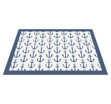 Originele placemat met ankerpatroon oppervlak - TenStickers