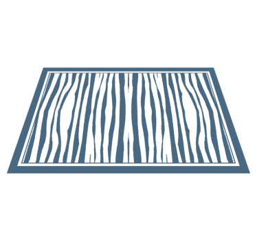 Placemat met zebra streep motief - TenStickers